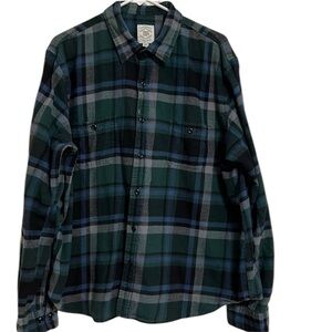 True Craft Mens Long Sleeve 2 Pocket Button Down 100% Cotton XXL